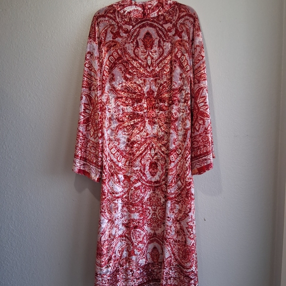 💎 Free People Intimately "Enchanted" Romantic Crushed Velvet Robe Duster XS - Picture 11 of 16